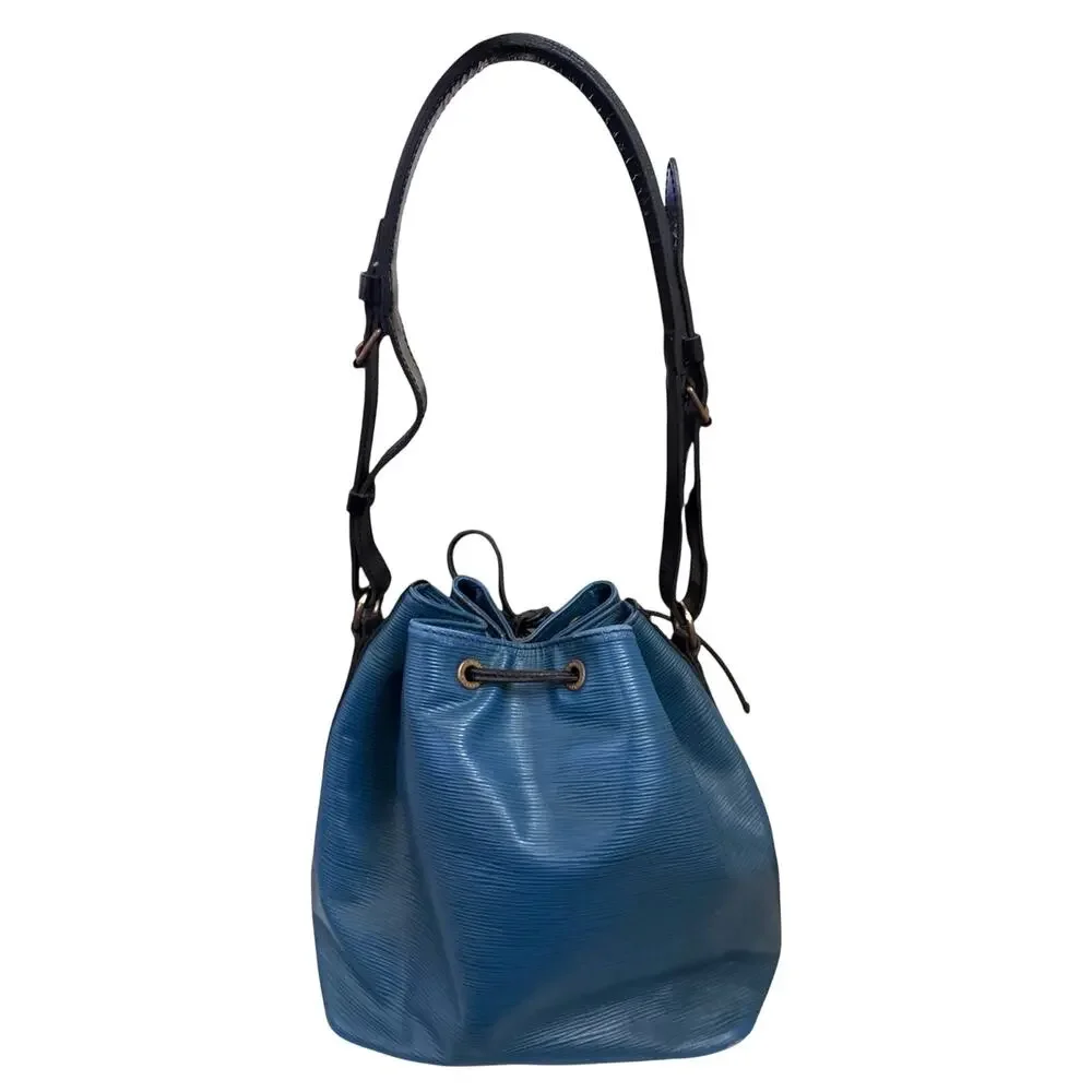Louis Vuitton Blue Epi Leather Crossbody with Black Trim